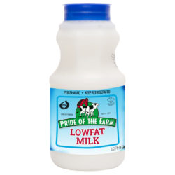 blue lowfat half pint